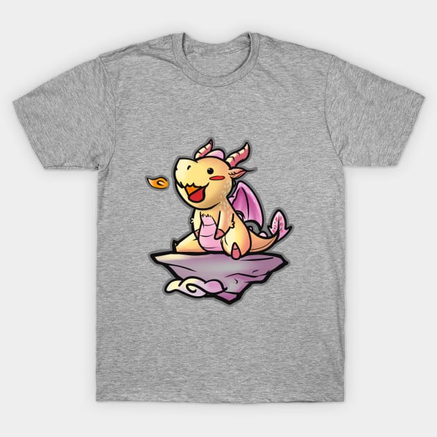 Baby Dragon Burp T-Shirt by oogaboogart